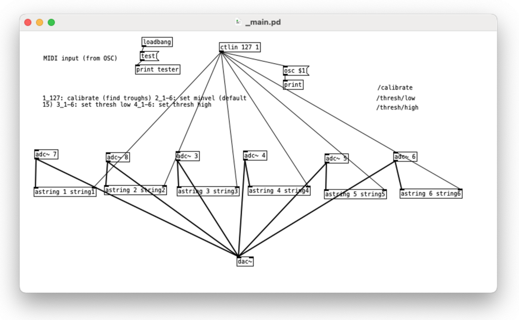 Image of Pure Data code 